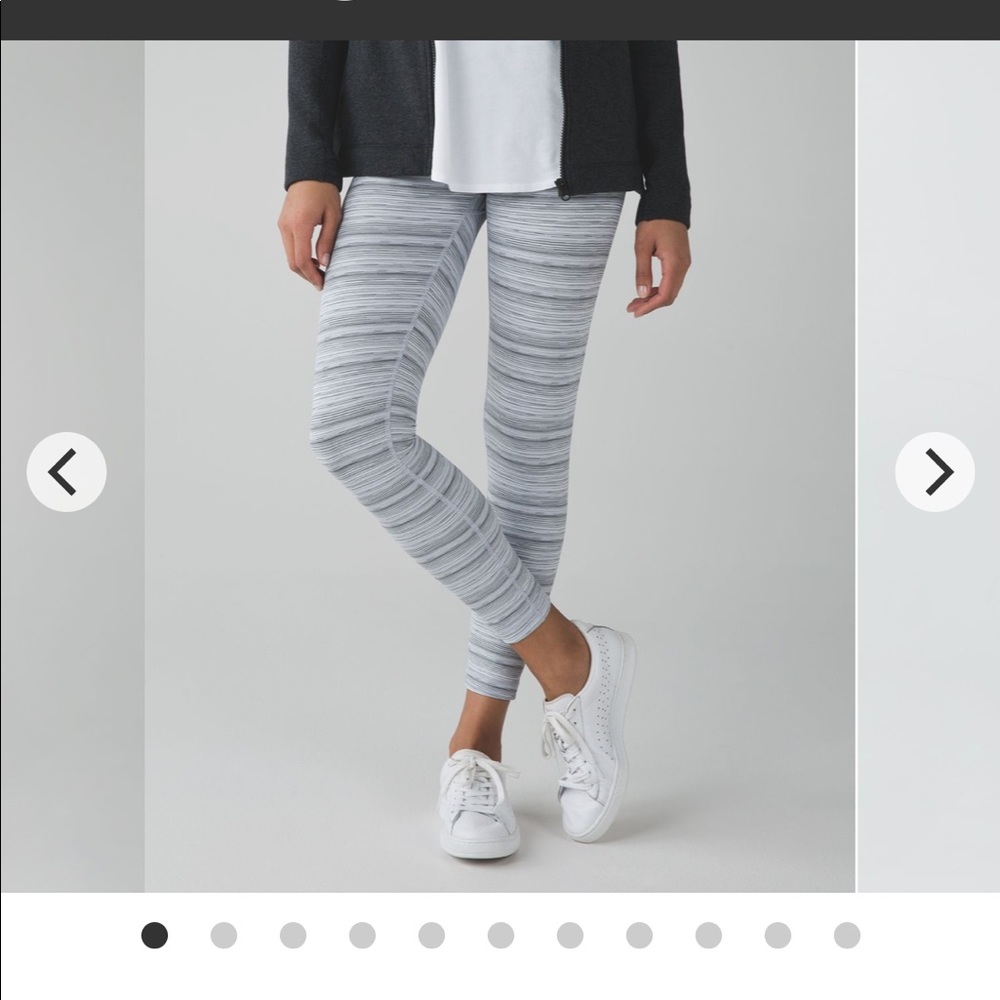 Lululemon high times legging cyber stripe, size 2